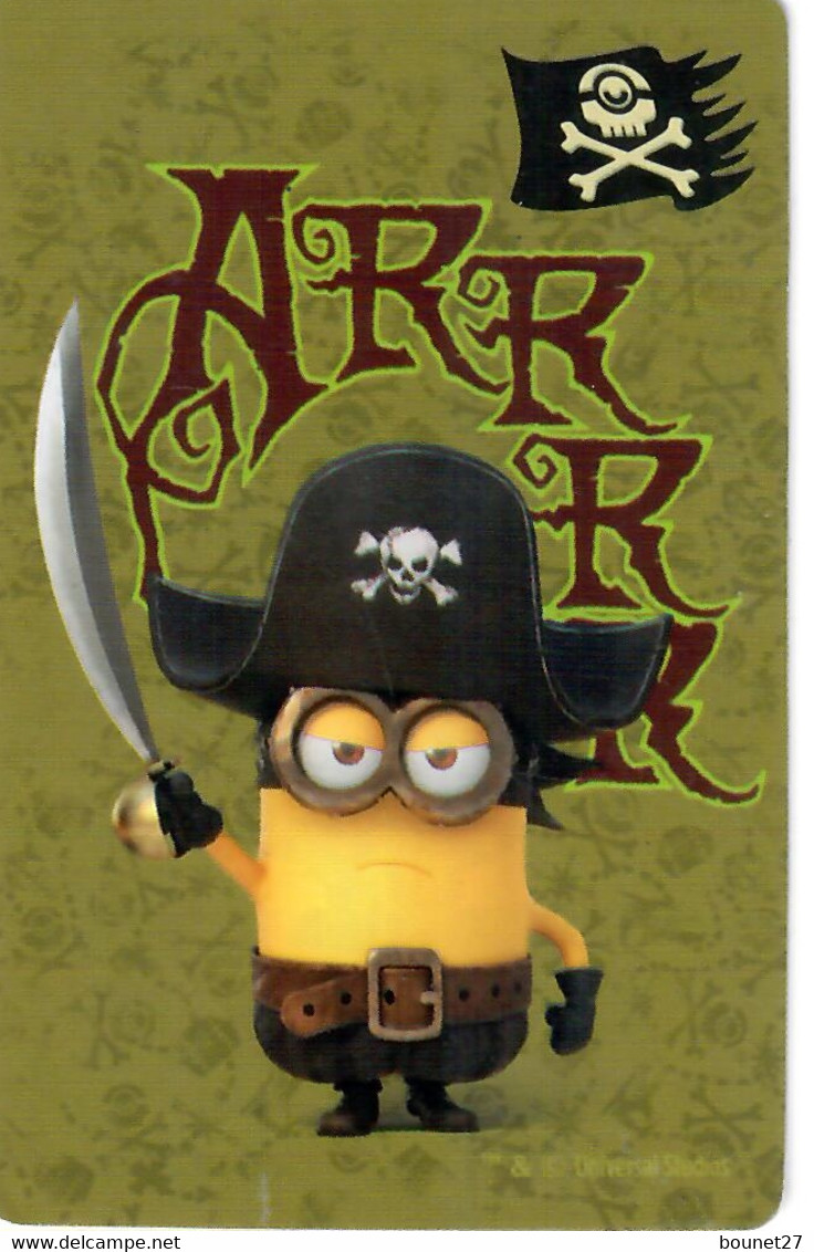 Carte Card Carrefour - LES MINIONS -  ARRRR En Pirate Avec Un Sabre - Andere & Zonder Classificatie