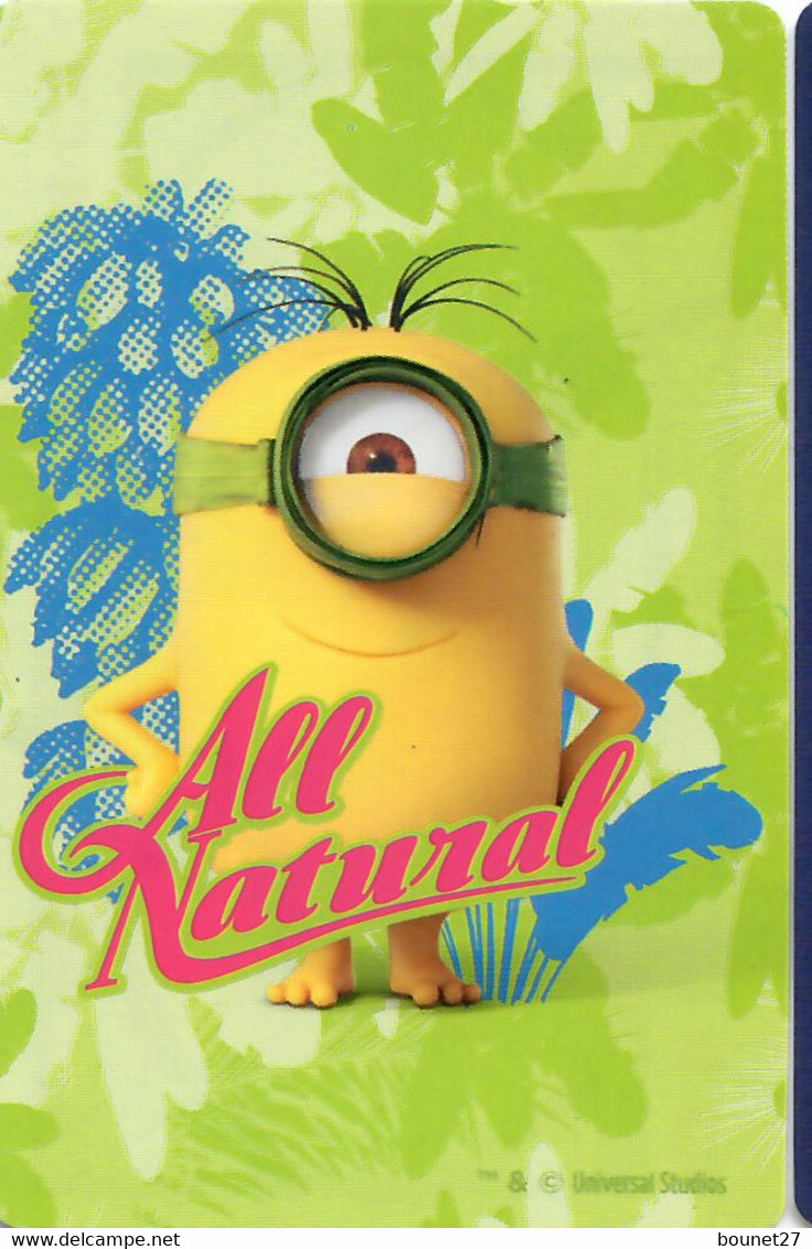 Carte Card Carrefour - LES MINIONS -  ALL NATURAL Minion Tout Nu - Otros & Sin Clasificación