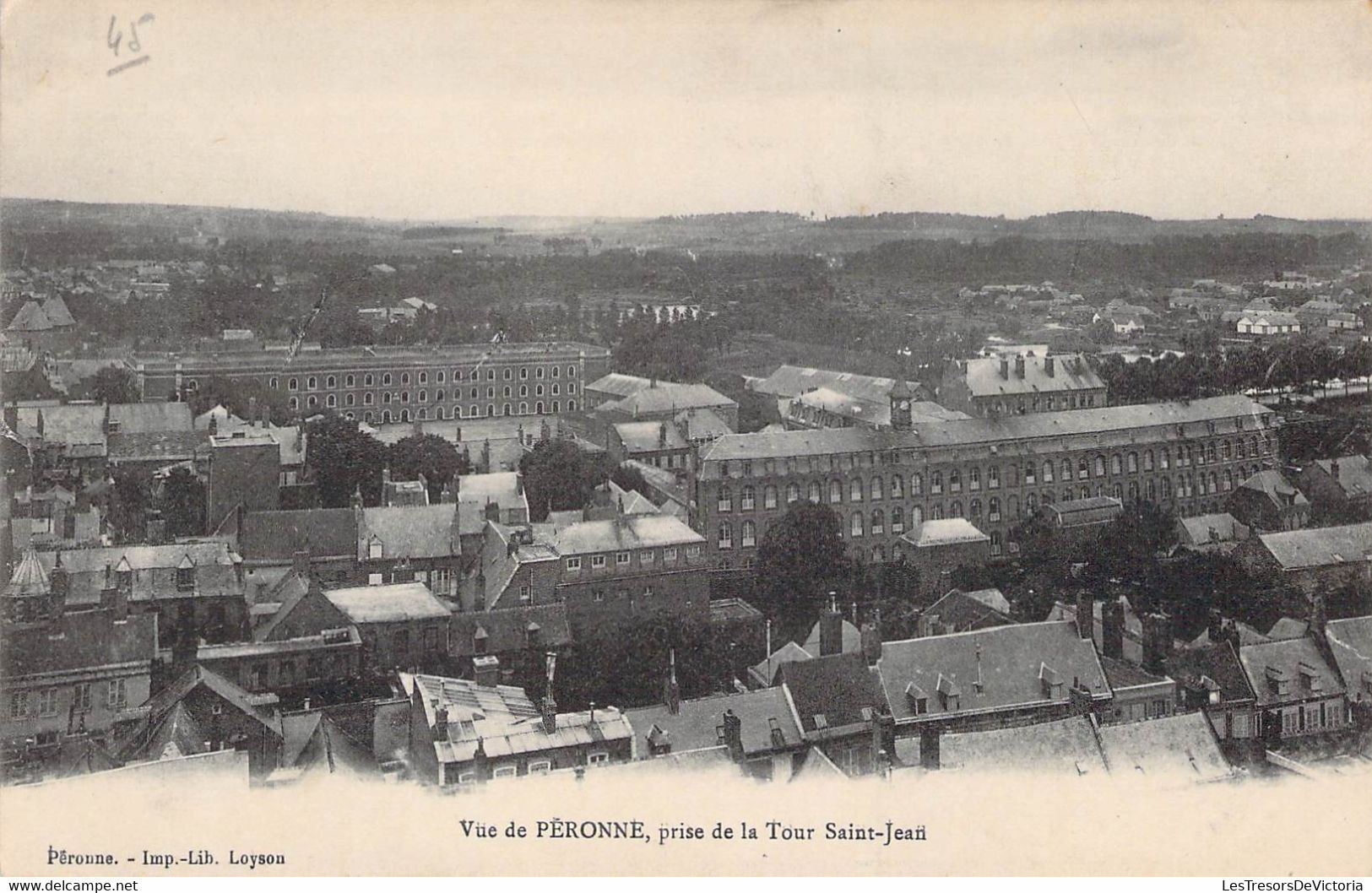 CPA FRANCE - 80 - PERONNE - Vue Prise De La Tour Saint Jean - Peronne