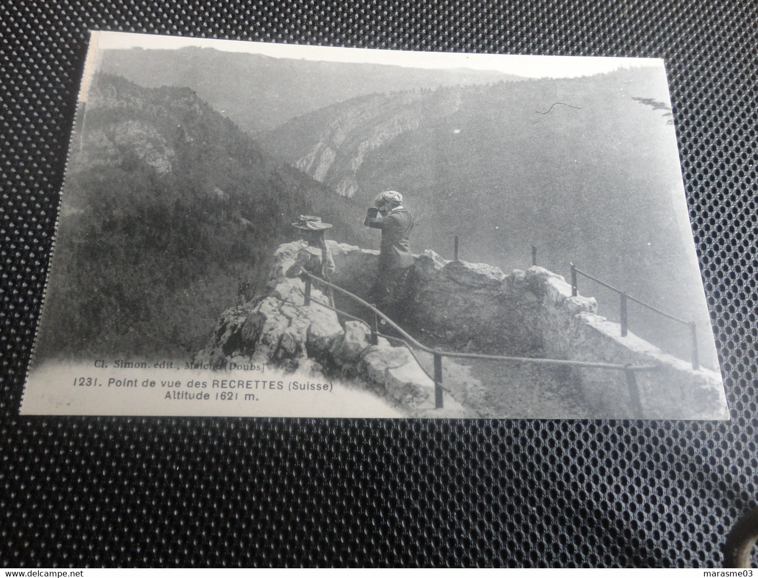 CPA  :  POINT DE VUE DES RECRETTES - Altitude 1621 M - Le Crêt