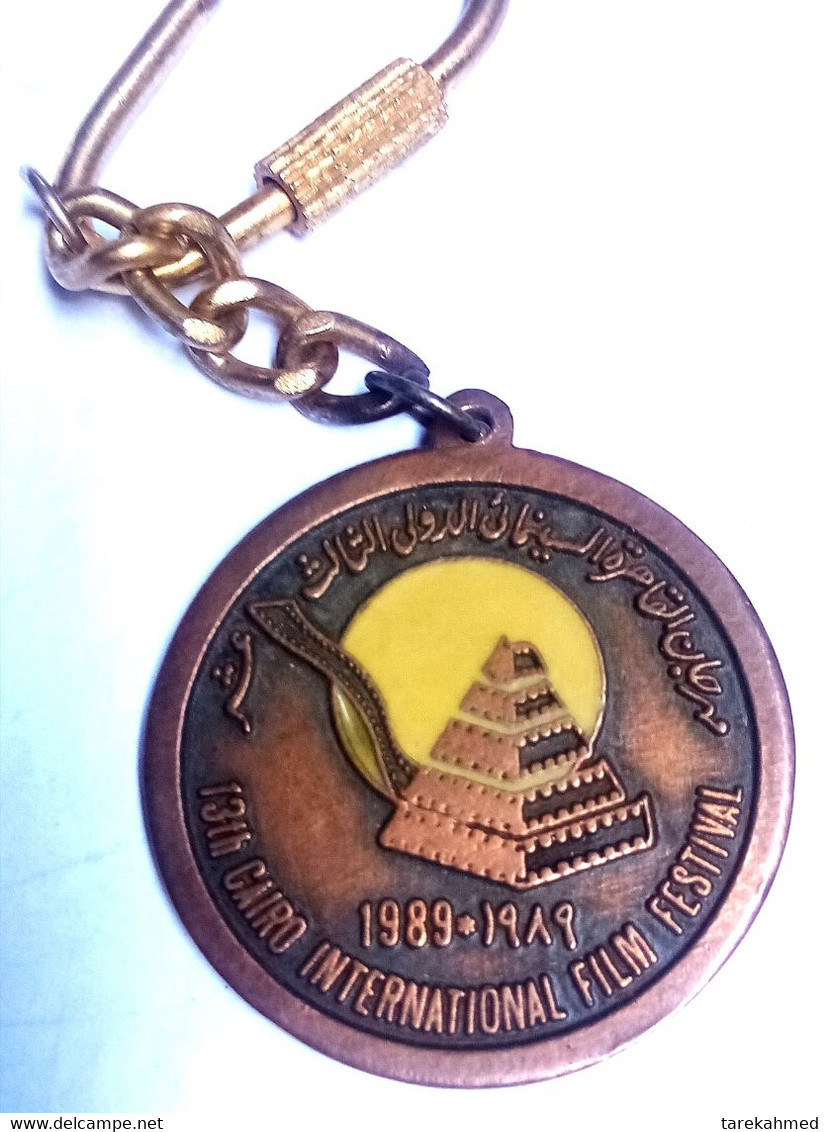 Egypt , 13th Cairo International Film Festival Rare Medal With Key Ring , Charley Chaplains , Tokbag - Professionals / Firms