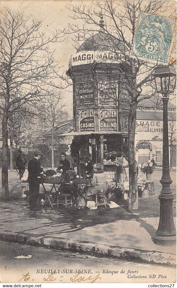 92-NEUILLY-SUR-SEINE- KIOSQUE DE FLEURS - Neuilly Sur Seine