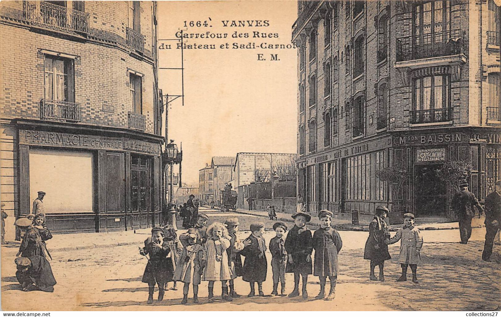 92-VANVES- CARREFOUR DES RUES DU PLATEAU ET SADI-CARNOT - Vanves