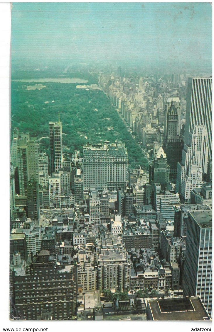 BR896 New York Central Park Viaggiata 1972 Verso Roma - Central Park