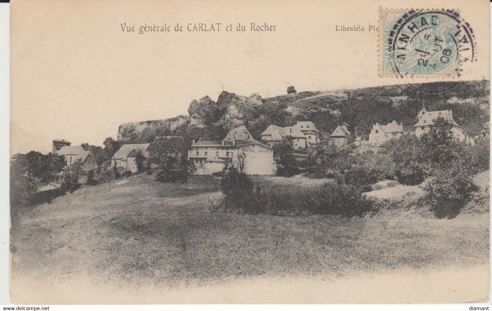 CARLAT (15) - Vue Générale De Carlat Et Du Rocher - état Correct - Carlat