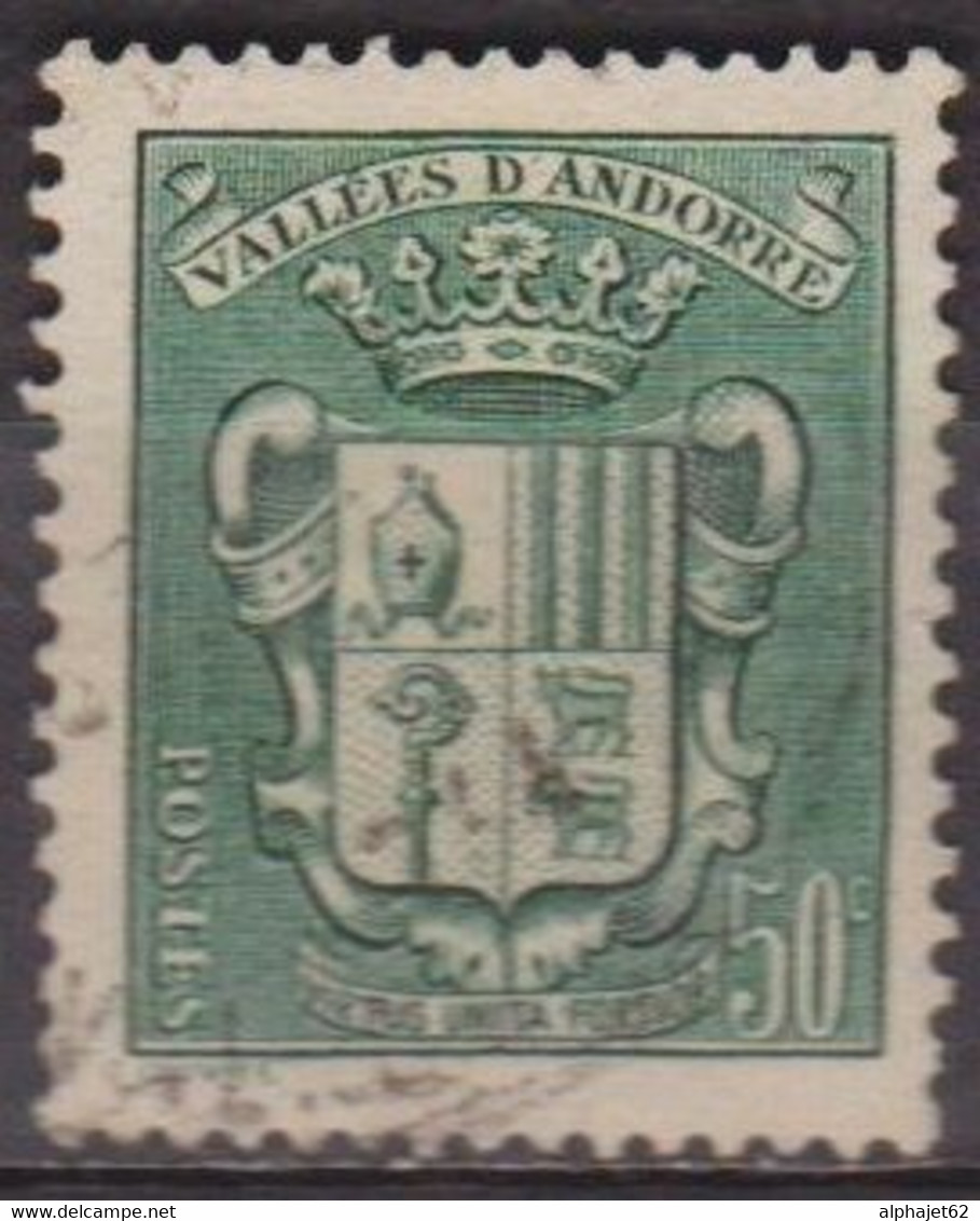 Armoiries Des Vallées - ANDORRE - N°  58 - 1937 - Oblitérés