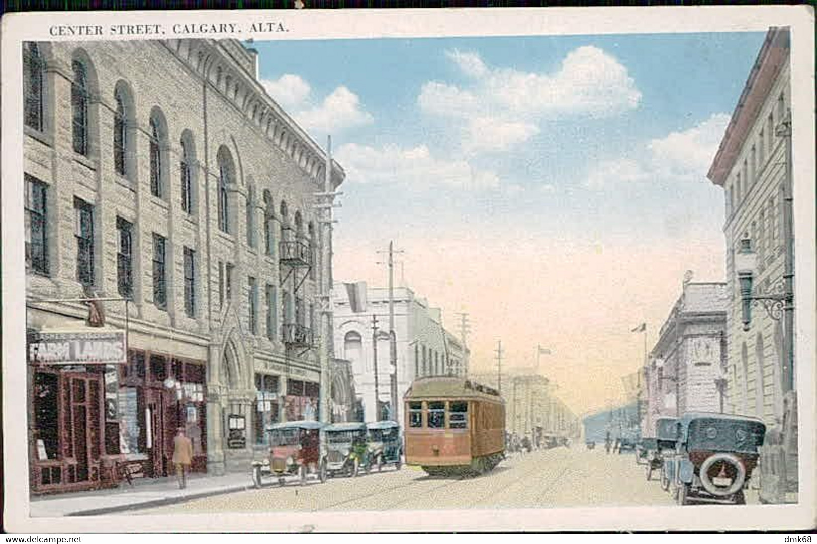 CANADA - CENTER STREET / TRAM - CALGARY - ALTA - 1910s (15072) - Calgary