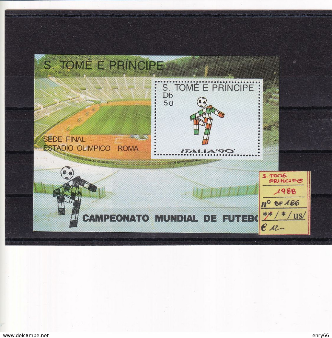 S. TOME' PRINCIPE 1988 BF 186 MNH - 1990 – Italie