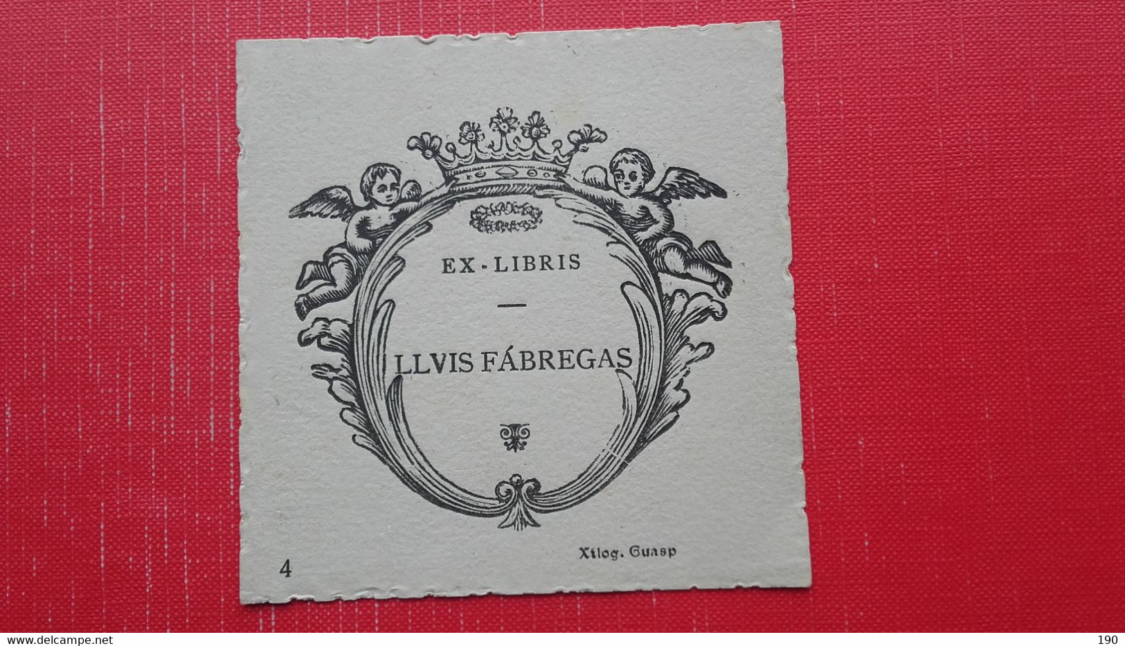 Ex-Libris.Llvis Fabregas.Guasp - Marque-Pages
