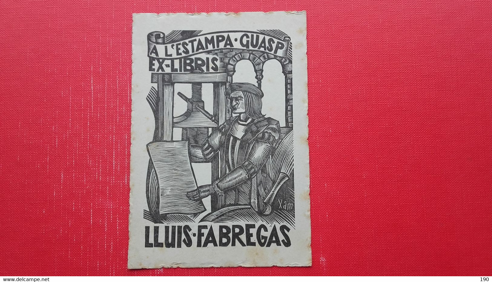 Ex-Libris.Lluis Fabregas.Guasp.Palma De Mallorca - Marque-Pages