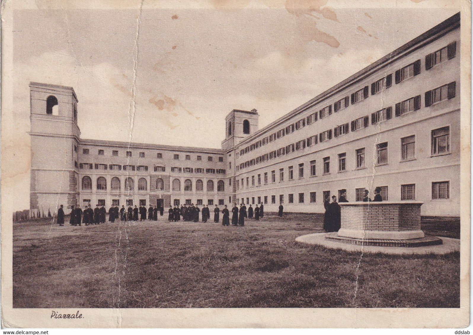 Calasanctianum (Roma) - Piazzale Istituto Teologico Padri Scolopiti - Animata, Viaggiata Per Pofi Nel 1954 Ed. 1939 - Enseignement, Ecoles Et Universités