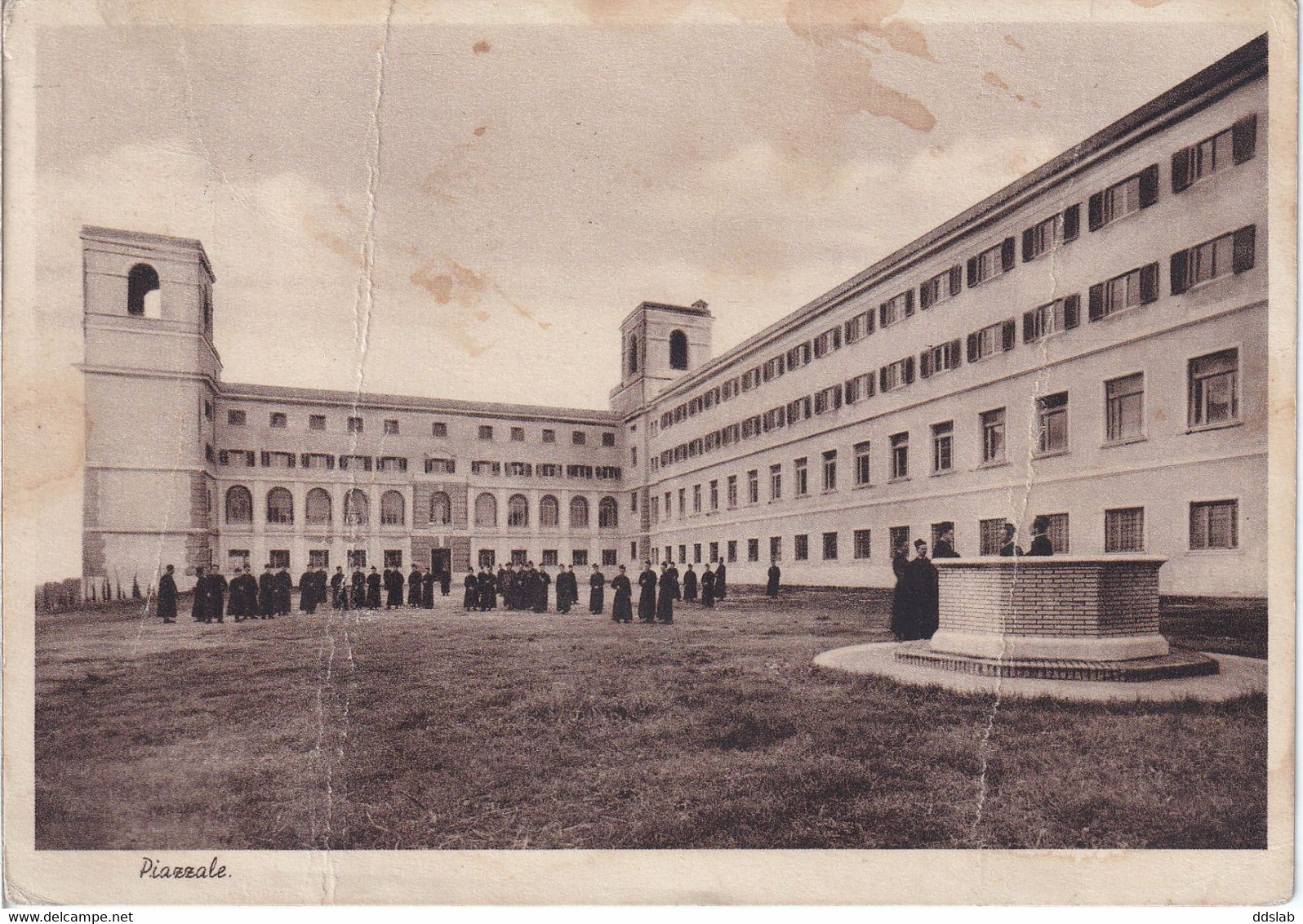 Calasanctianum (Roma) - Piazzale Istituto Teologico Padri Scolopiti - Animata, Viaggiata Per Pofi Nel 1954 Ed. 1939 - Unterricht, Schulen Und Universitäten