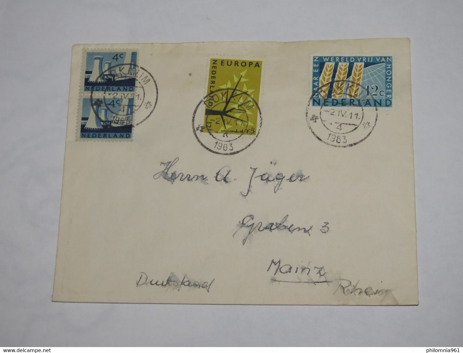 Netherlands  FDC COVER  1963 - Autres & Non Classés