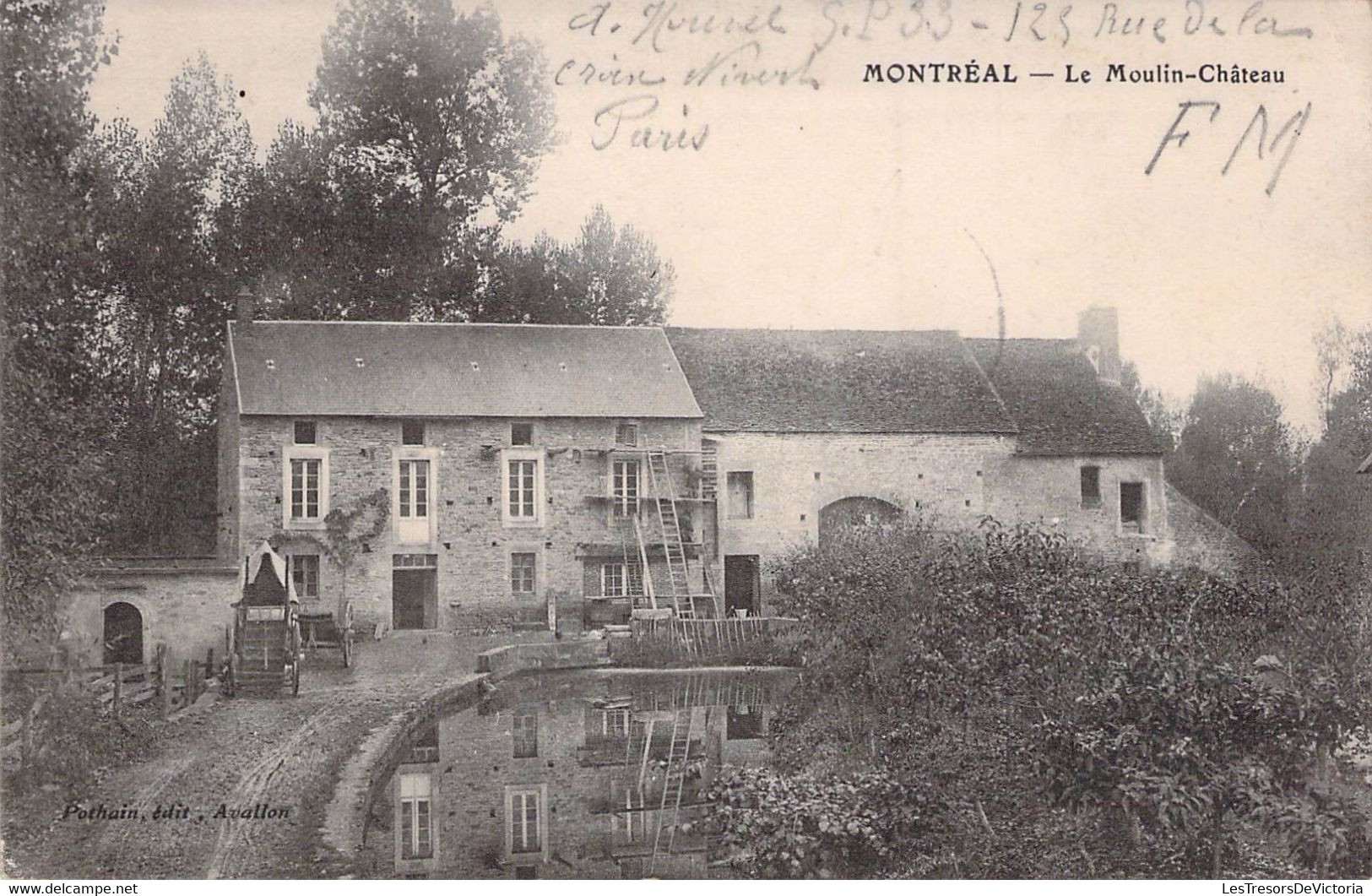 CP FRANCE - 89 - MONTREAL - Le Moulin Chateau - Pothain Editeur Avallon - Montreal