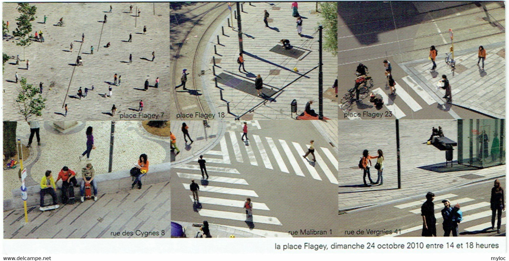 Bruxelles-Ixelles. Place Flagey 24 Oct. 2010. Carte Géante. 210 X 105 Mm. - Elsene - Ixelles