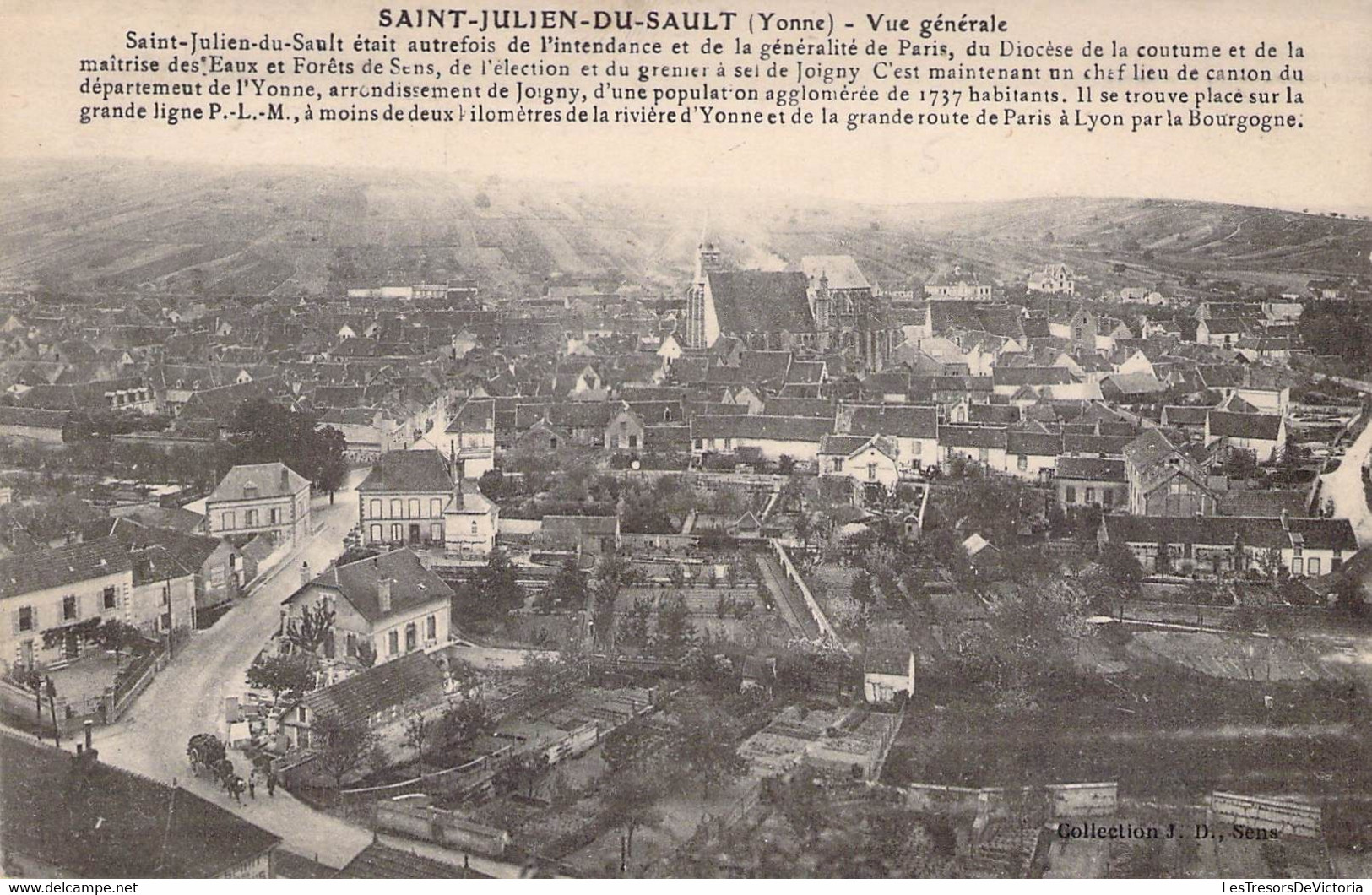 CP FRANCE - 89 - SAINT JULIEN DU SAULT - Vue Générale - Saint Julien Du Sault