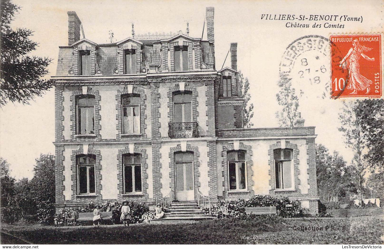 CP FRANCE - 89 - VILLIERS ST BENOIT - Chateau Des Comtes - Oblitérée - Otros & Sin Clasificación