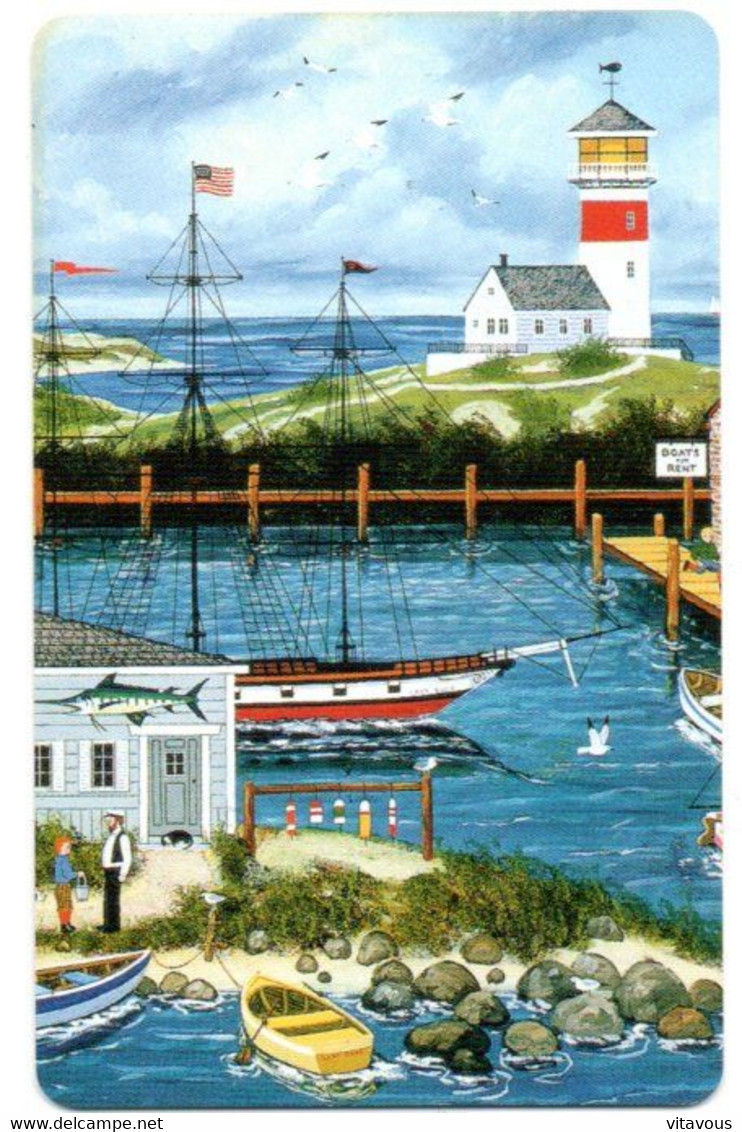 Peaceful Harbor Paysage Phare Mer   Calendrier Calendar 1998 (salon 151) - Altri & Non Classificati