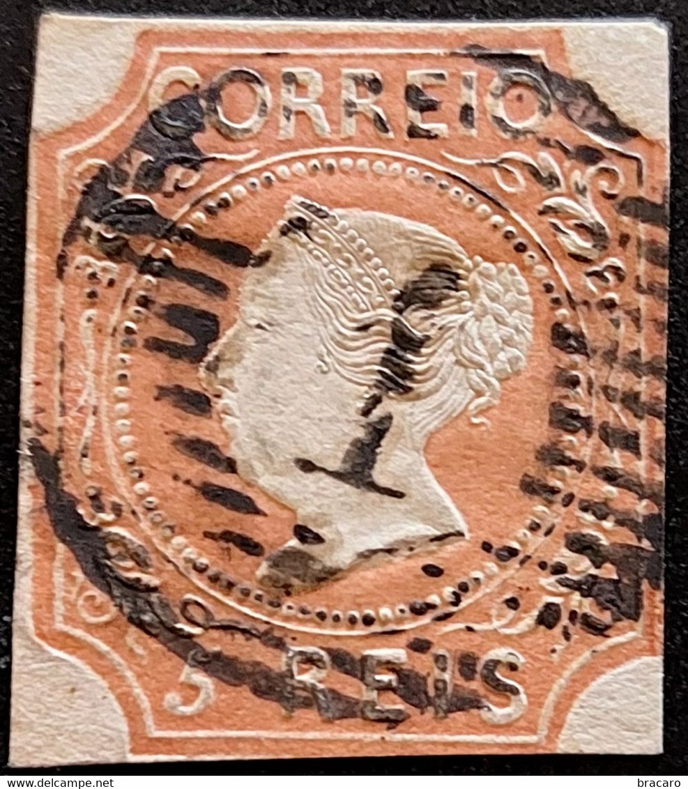 PORTUGAL - D. Maria 5 Reis Mf 1 (tipo I) - Exemplar Normal, Com Carimbo "1" (Lisboa) - Used Stamps