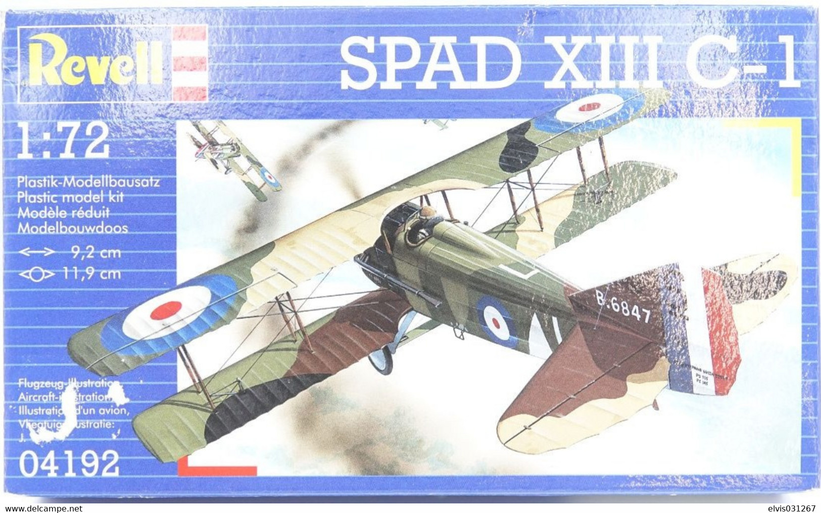 Vintage MODEL KIT : Revell SPAD XIII C-1 04192 SEALED NOS, Scale 1/72 - Beeldjes