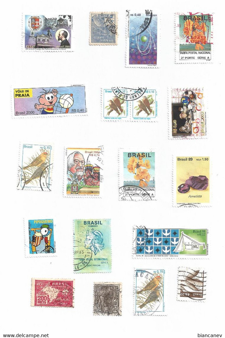 LOTTO FRANCOBOLLI BRASILE  - 119 - Collections, Lots & Series