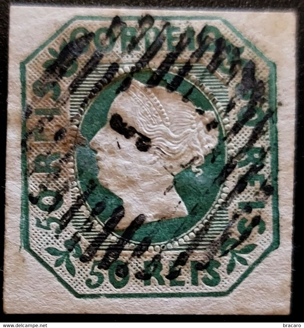 PORTUGAL - D. Maria 50 Reis Mf 3 - Verde - Exemplar Usado, Normal - Used Stamps