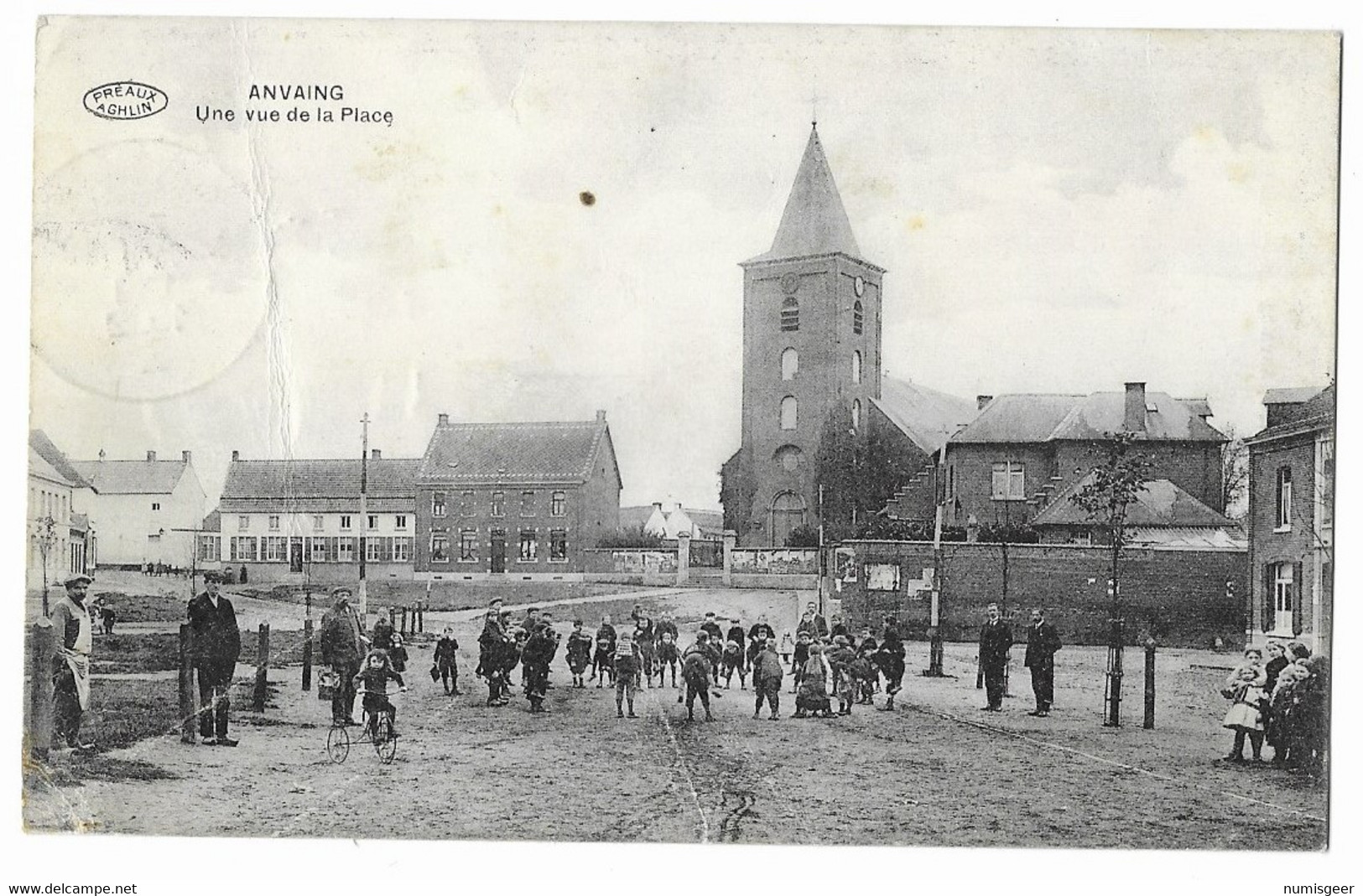 ANVAING  --  Une Vue De La Place ( Animation  Enfants Du Village ) - Frasnes-lez-Anvaing