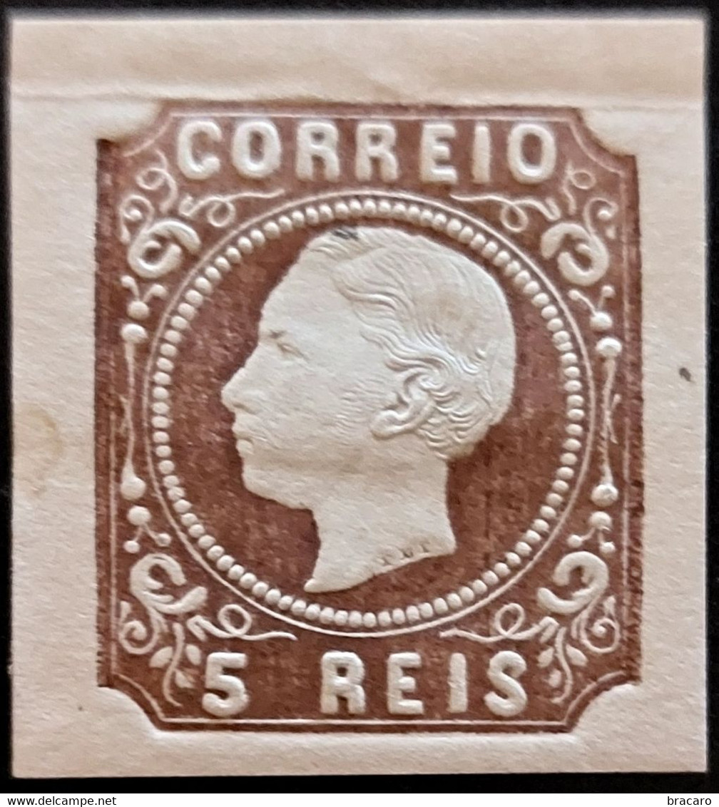 PORTUGAL - D. Luís 5 Reis Mf 14 (tipo I) Novo, Com Charneira E Goma Original Não Muito Alterada (MH), Com Vinco E Mancha - Unused Stamps