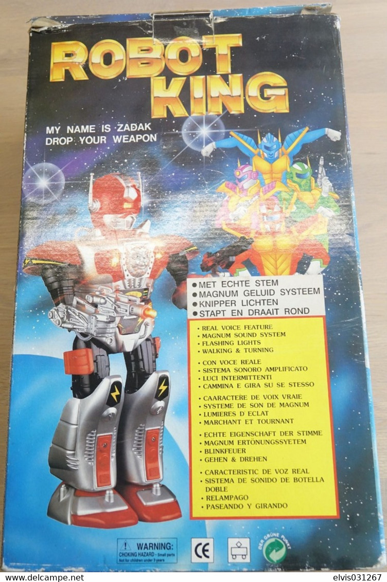 Vintage ACTION FIGURE : ROBOT KING ZADAK In Box Tested Space -  1980's - Action Man