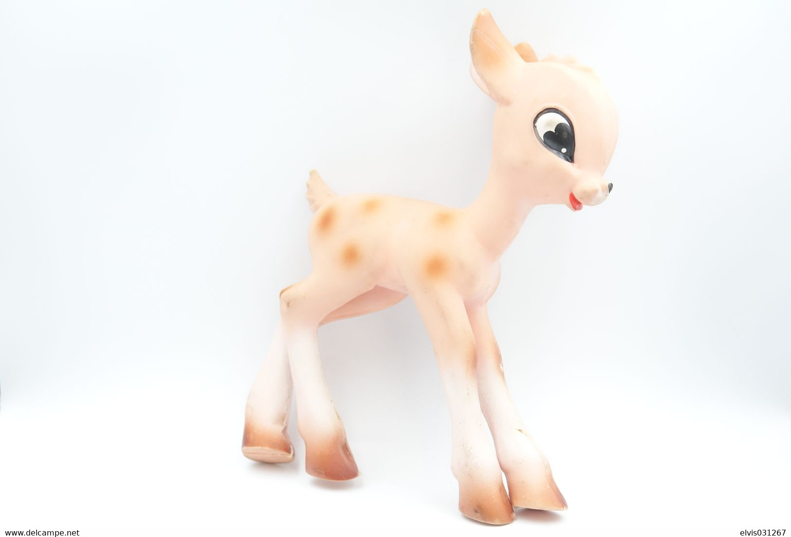 PIEPER POUET SQUEAKY: WALT DISNEY PRODUCTIONS BAMBI - L=21 - Rubber - Vinyl -1959's - Schtroumpfs