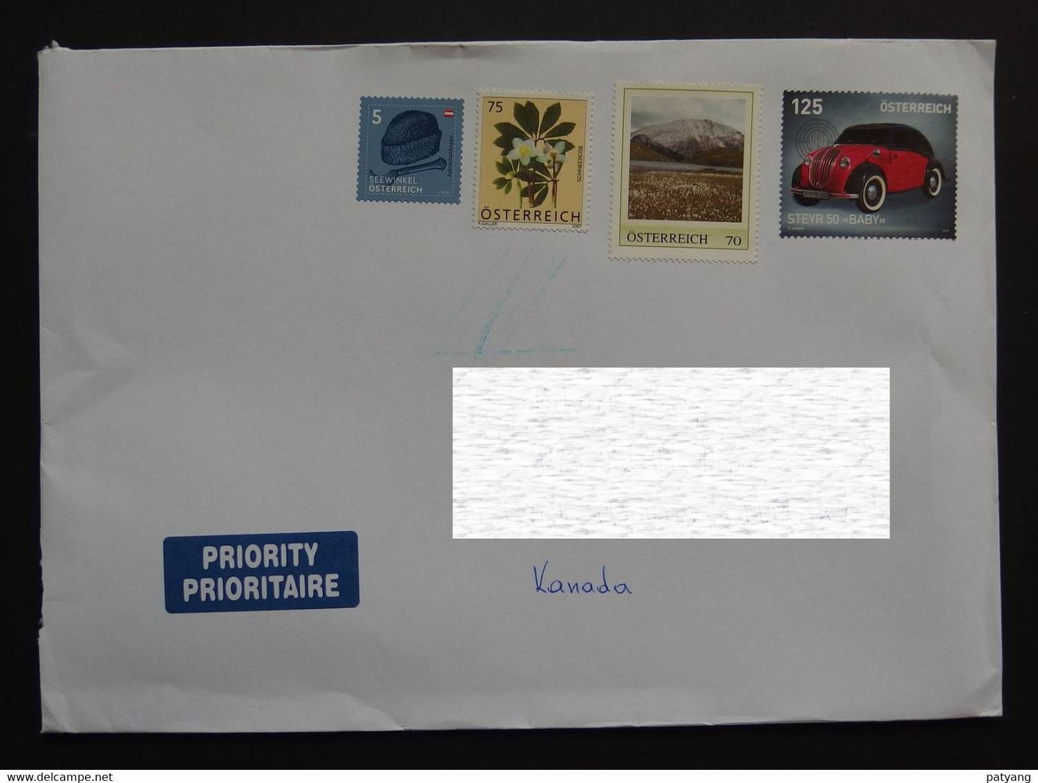 2022 Austria To Canada Cover - Lettres & Documents
