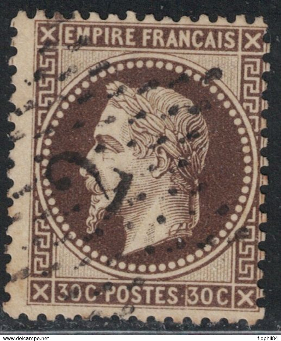 EMPIRE - N°30 - PARIS - OBLITERATION - ETOILE 2 - COTE 35€ . - 1863-1870 Napoleon III With Laurels