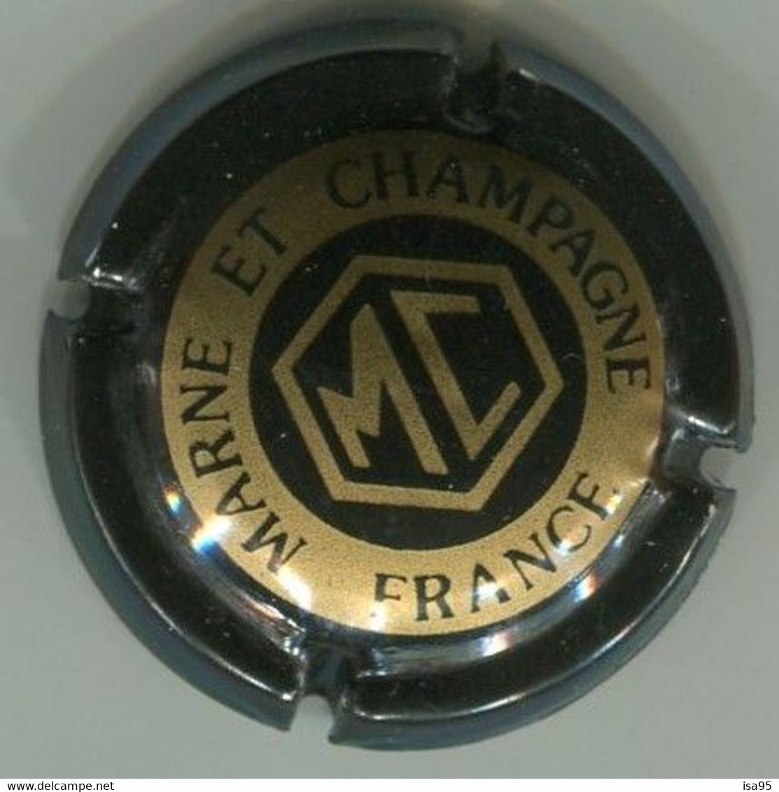 CAPSULE-CHAMPAGNE MARNE ET CHAMPAGNE N°08 Noir & Or Mat - Marne Et Champagne