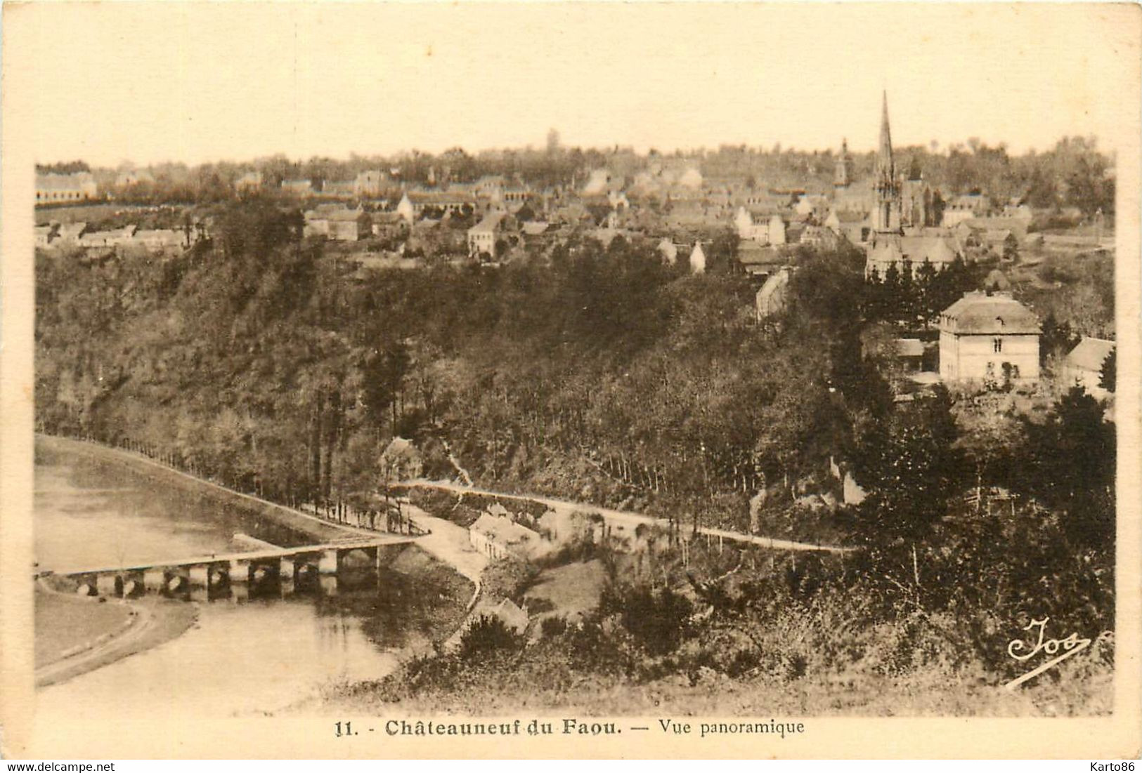 Châteauneuf Du Faou * Vue Panoramique Sur La Commune * Pont - Châteauneuf-du-Faou