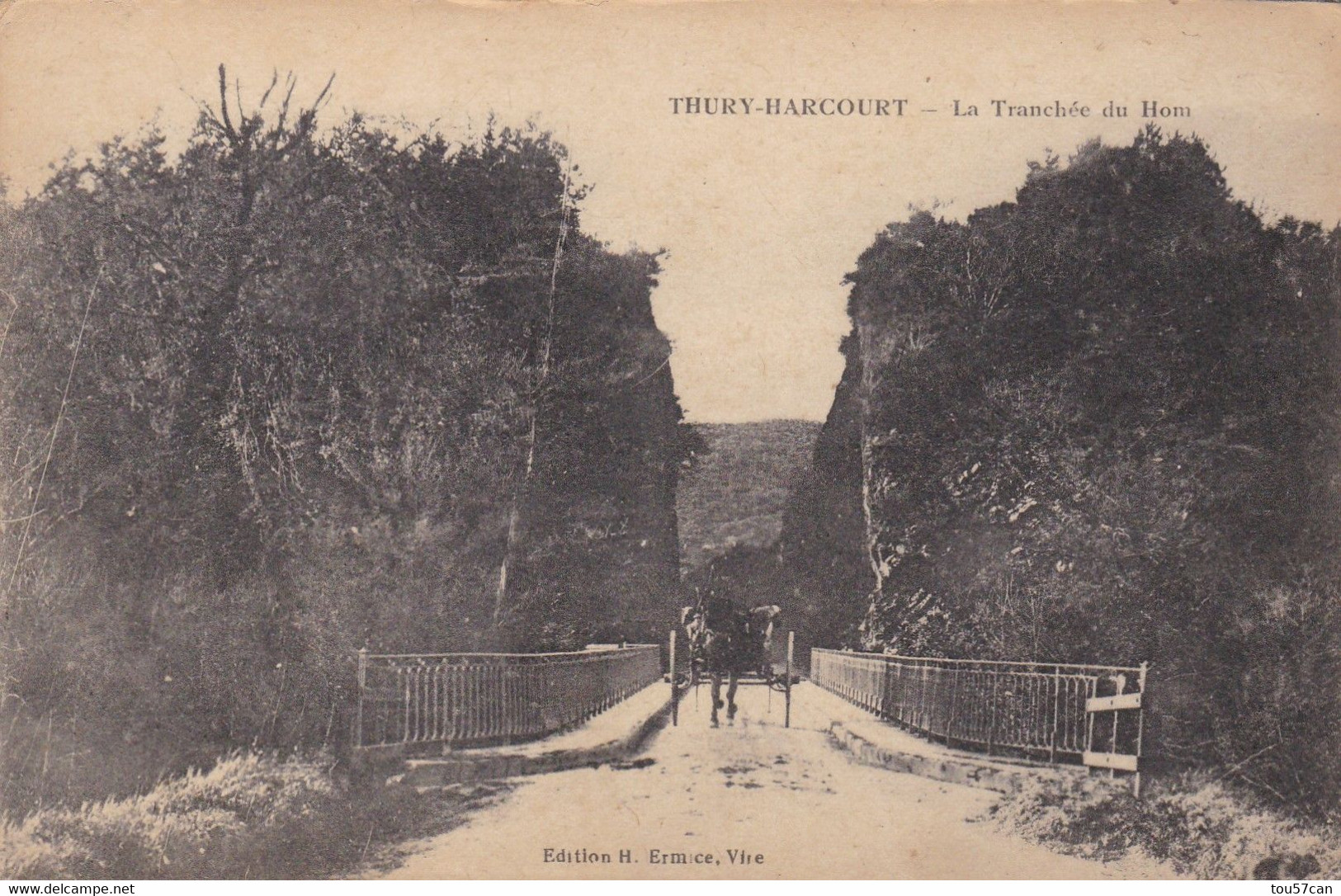 THURY HARCOURT - LE HOM - CALVADOS - (14)  -  CPA ANIMEE.... - Thury Harcourt