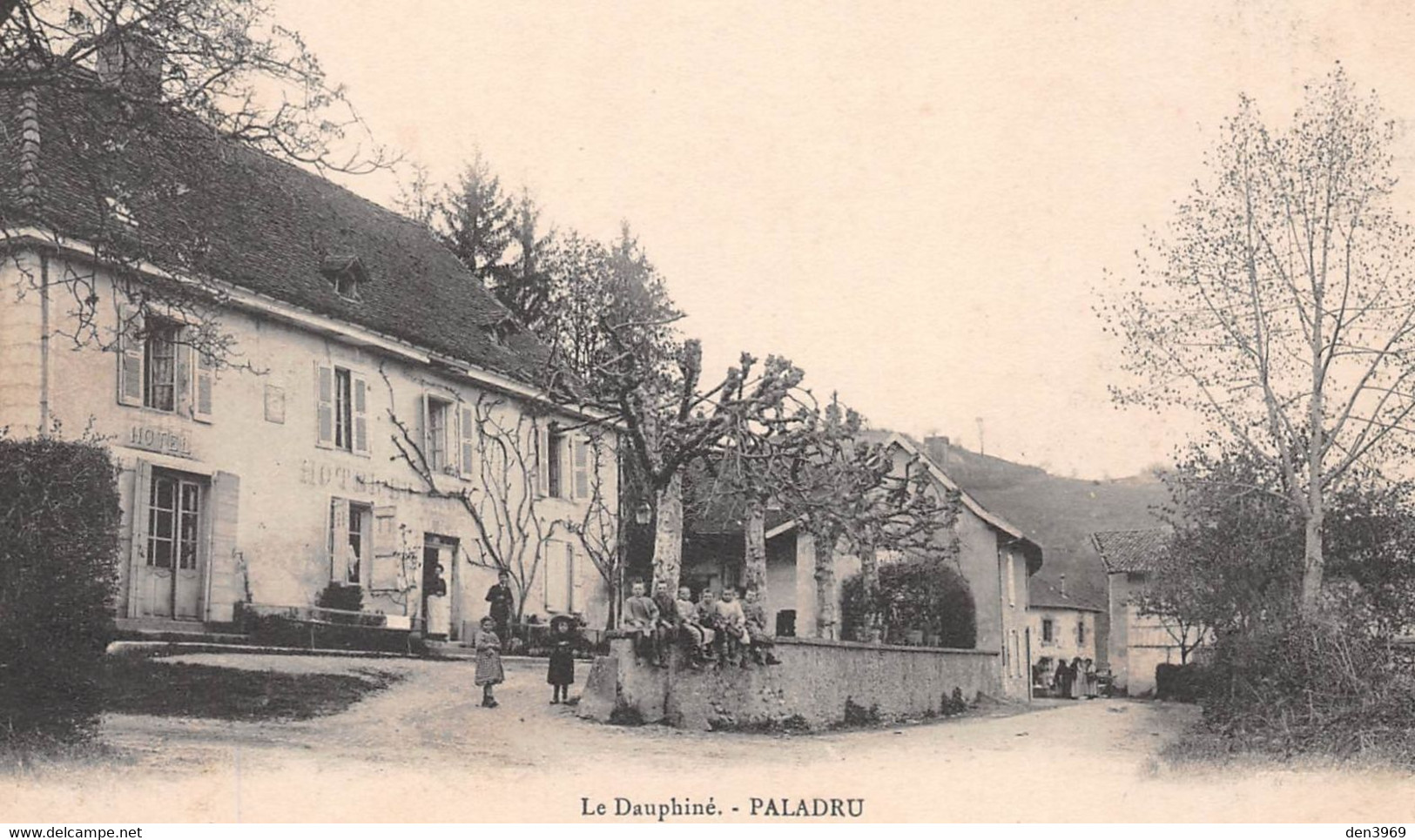 PALADRU (Isère) - Hôtel Du Lac - Tirage N&B - Paladru