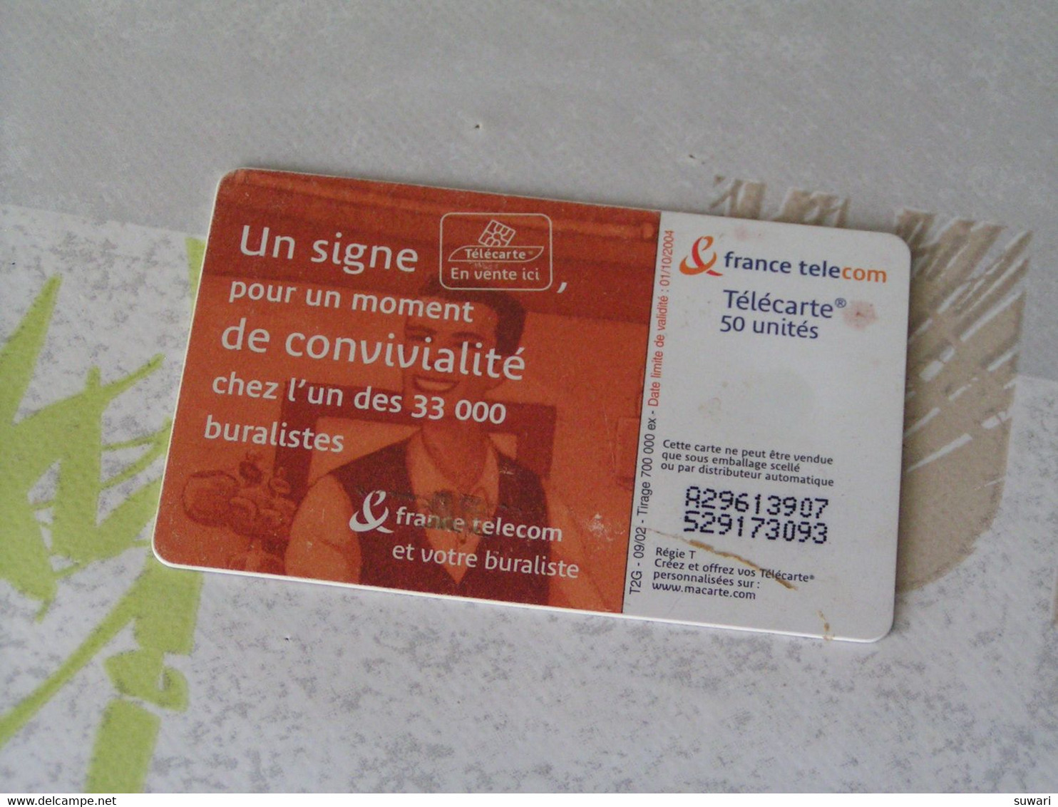 Télécarte  France Telecom  Année 2002 - Operatori Telecom