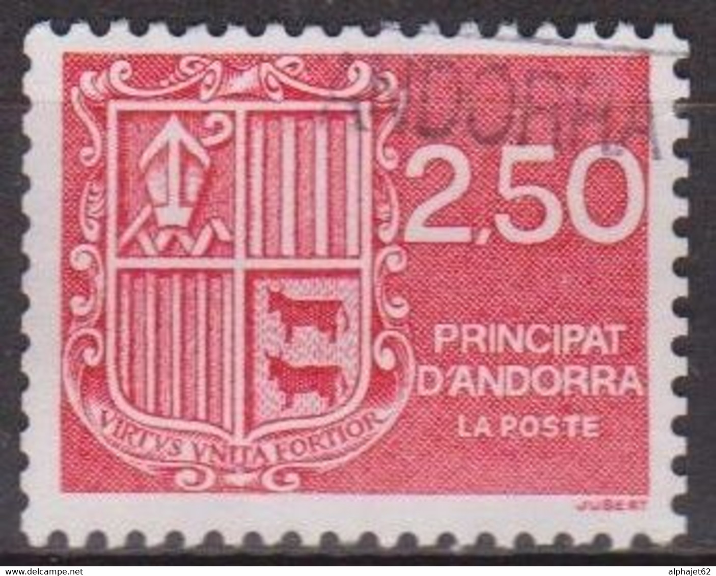 Blason - ANDORRE - Série Courante - N°  409 - 1991 - Oblitérés