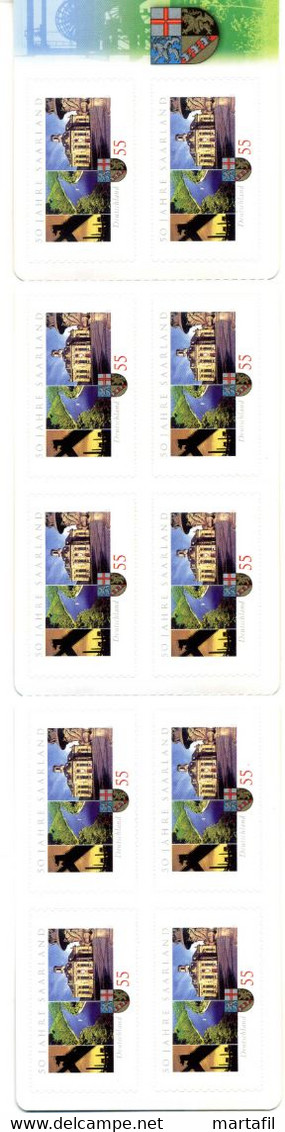 2007 REP. FED. TED. 50 Jahre Bundesland Saarland, MNH ** Booklet Un. L2427 - Sonstige & Ohne Zuordnung