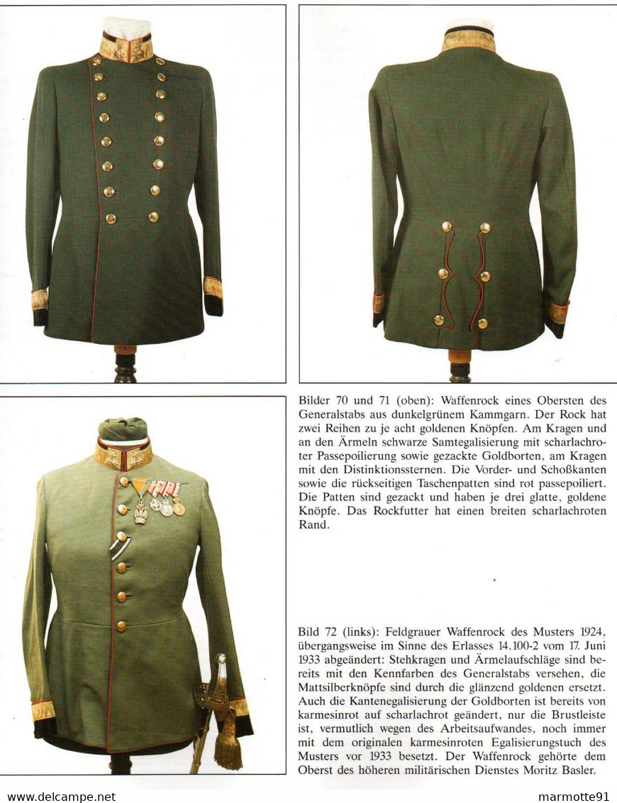 DIE UNIFORMEN DES OSTERREICHISCHEN BUNDESHEERES 1918 1938 UNIFORMES ARMEE AUTRICHIENNE - Duits