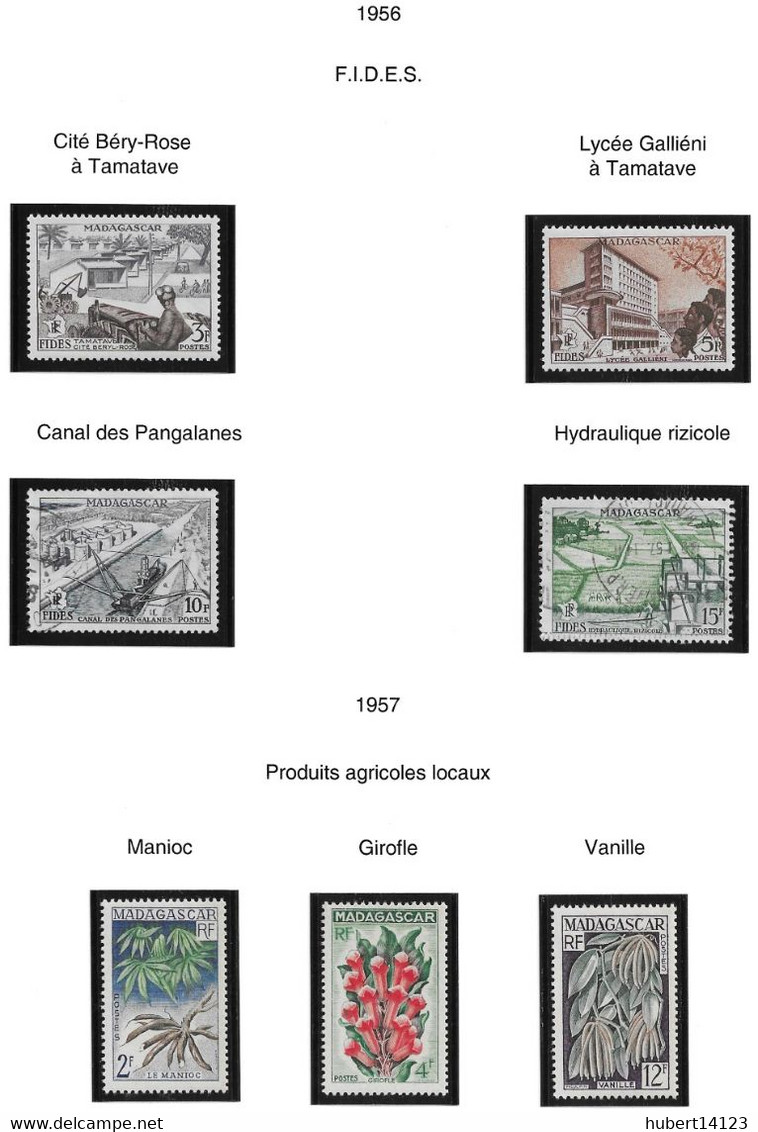 Madagascar 1946 à 1957 N° 319 à 334 - Altri & Non Classificati