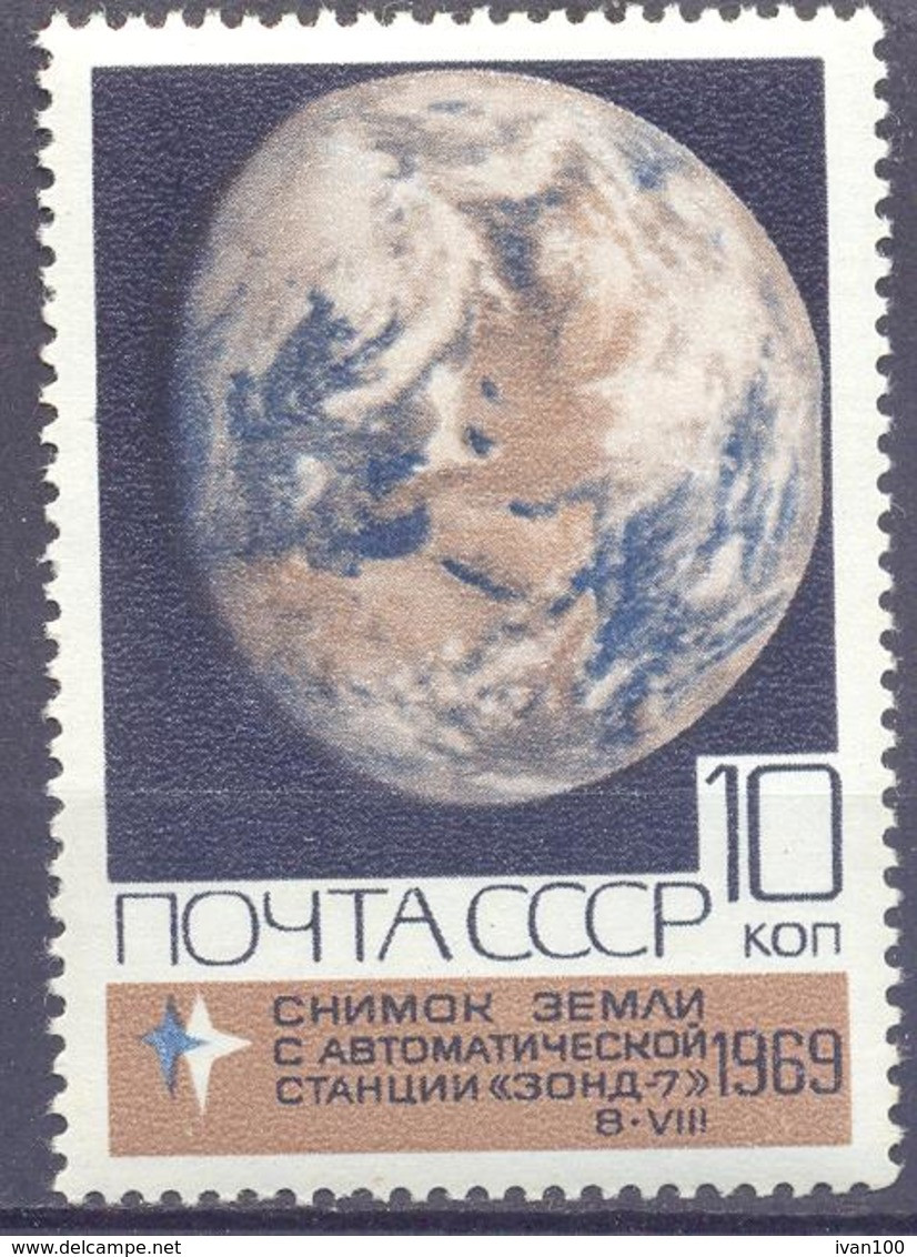 1969. USSR/Russia, Space, "Zond-7", 1v, Mint/** - Ungebraucht