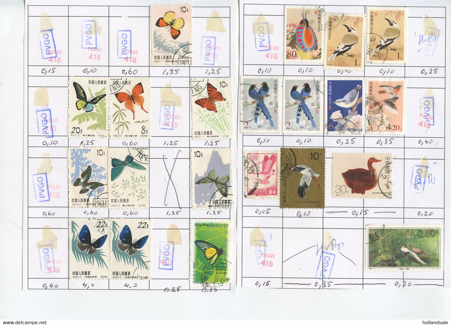CHINA PRC And Some Others. Remainder Of Exchange Booklet With Motive Stamps. - Lots & Serien