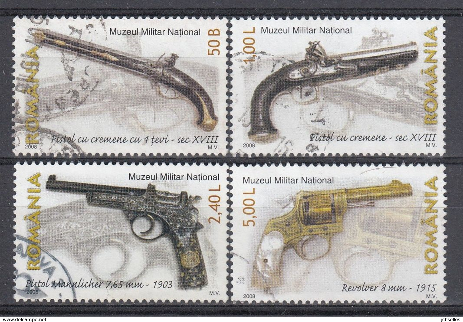 RUMANIA 2008 Nº 5278/5281 USADO - Used Stamps