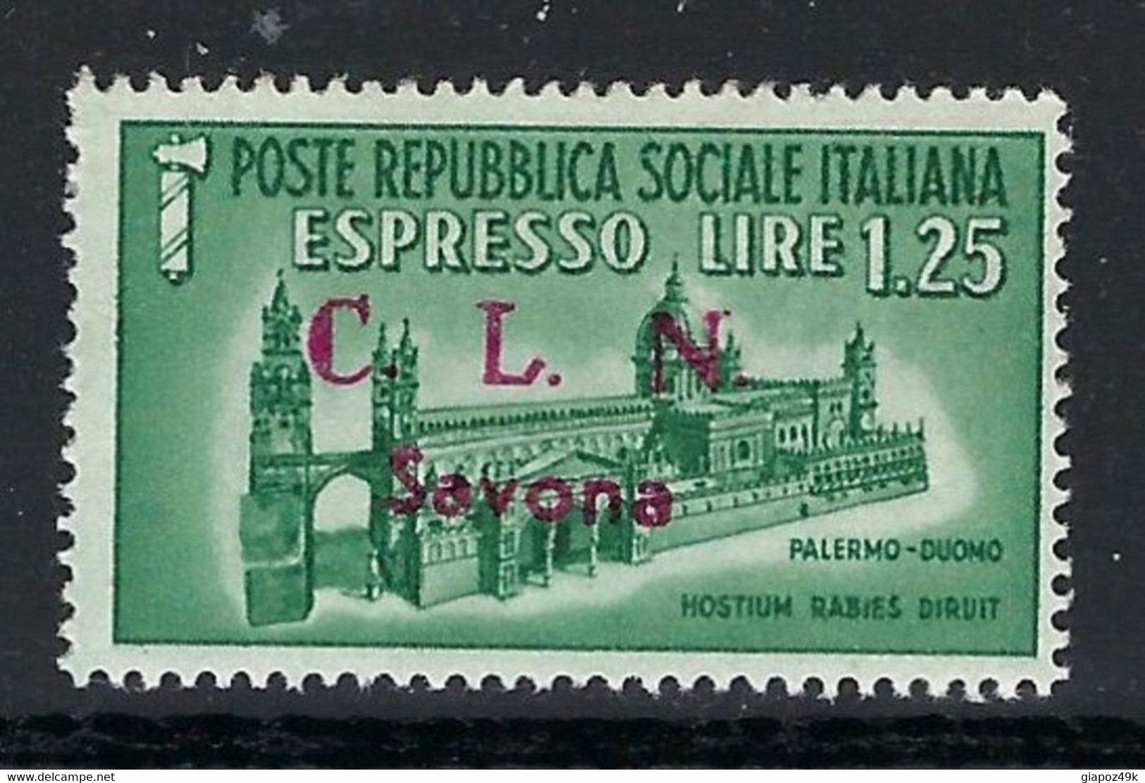 ● Italia C.L.N. 1945 ֍ SAVONA ֍ N. 11 ** ️ Serie Completa = NON Garantito  Cat. ? € ️ Lotto N. 1590 ️ - National Liberation Committee (CLN)