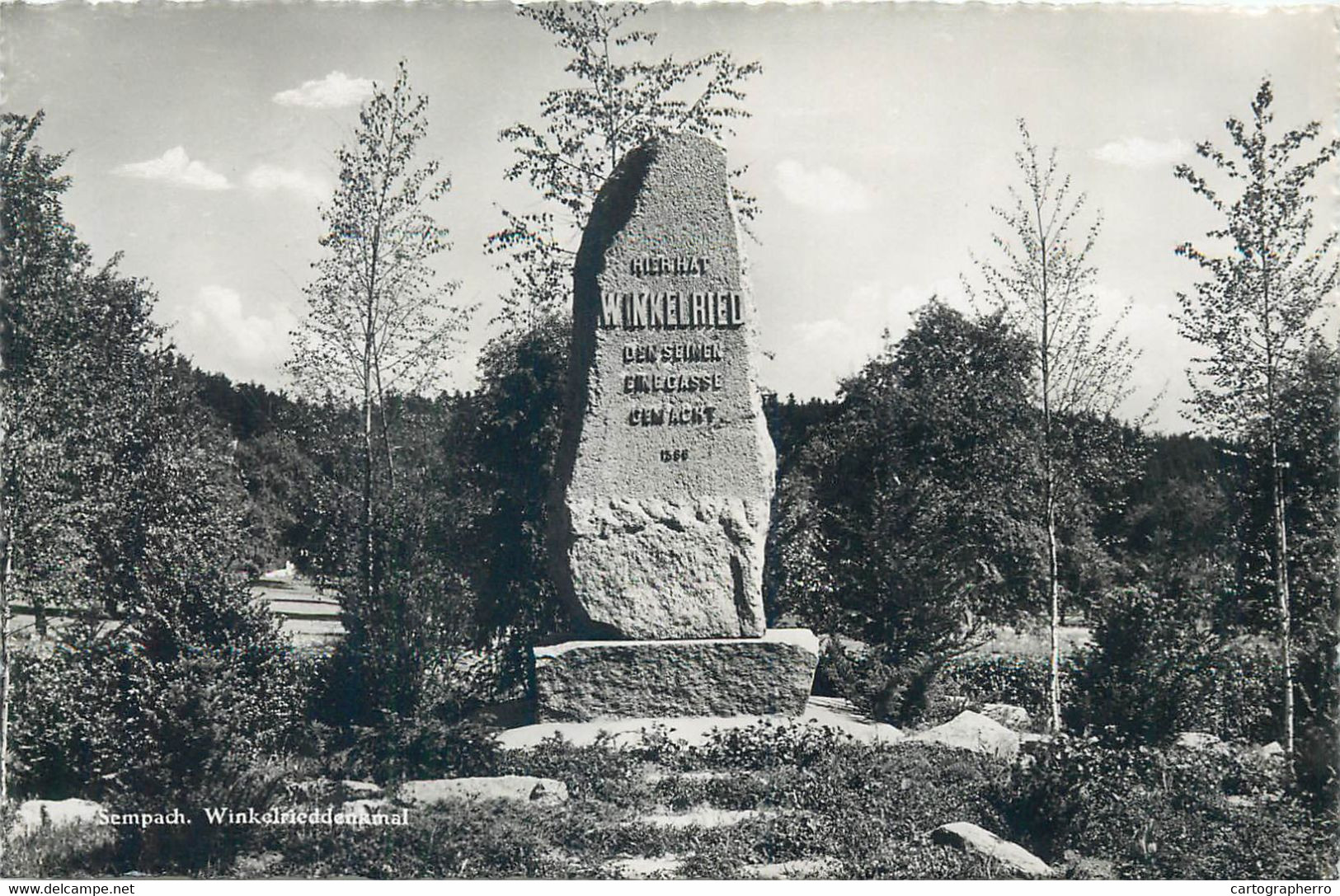 Switzerland Postcard Sempach Winkelried Monument Denkmal Photoglob Wehril - Sempach