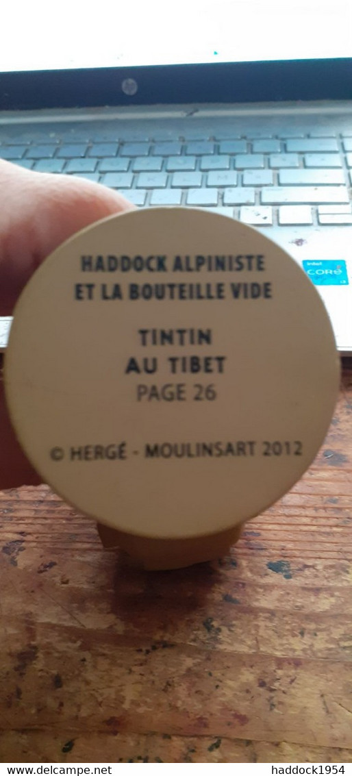 HADDOCK Alpiniste Et La Bouteille Vide TINTIN Au TIBET HERGE Moulinsart 2012 - Statues - Resin