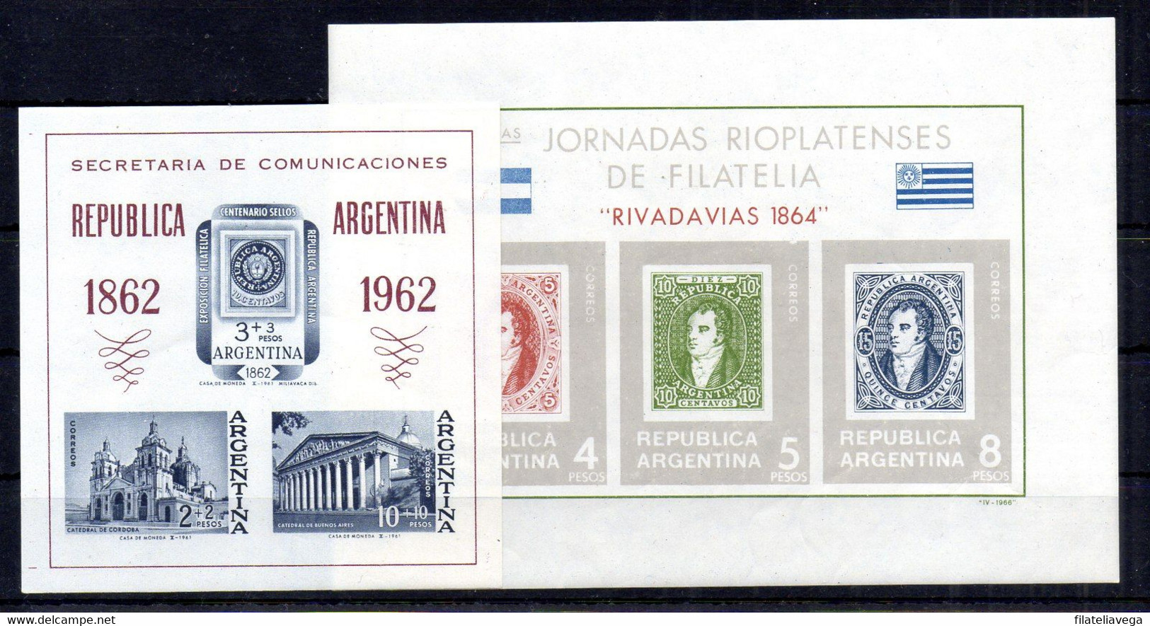 Argentina Hojas Bloque N ºYvert 14+15 ** - Blocks & Sheetlets