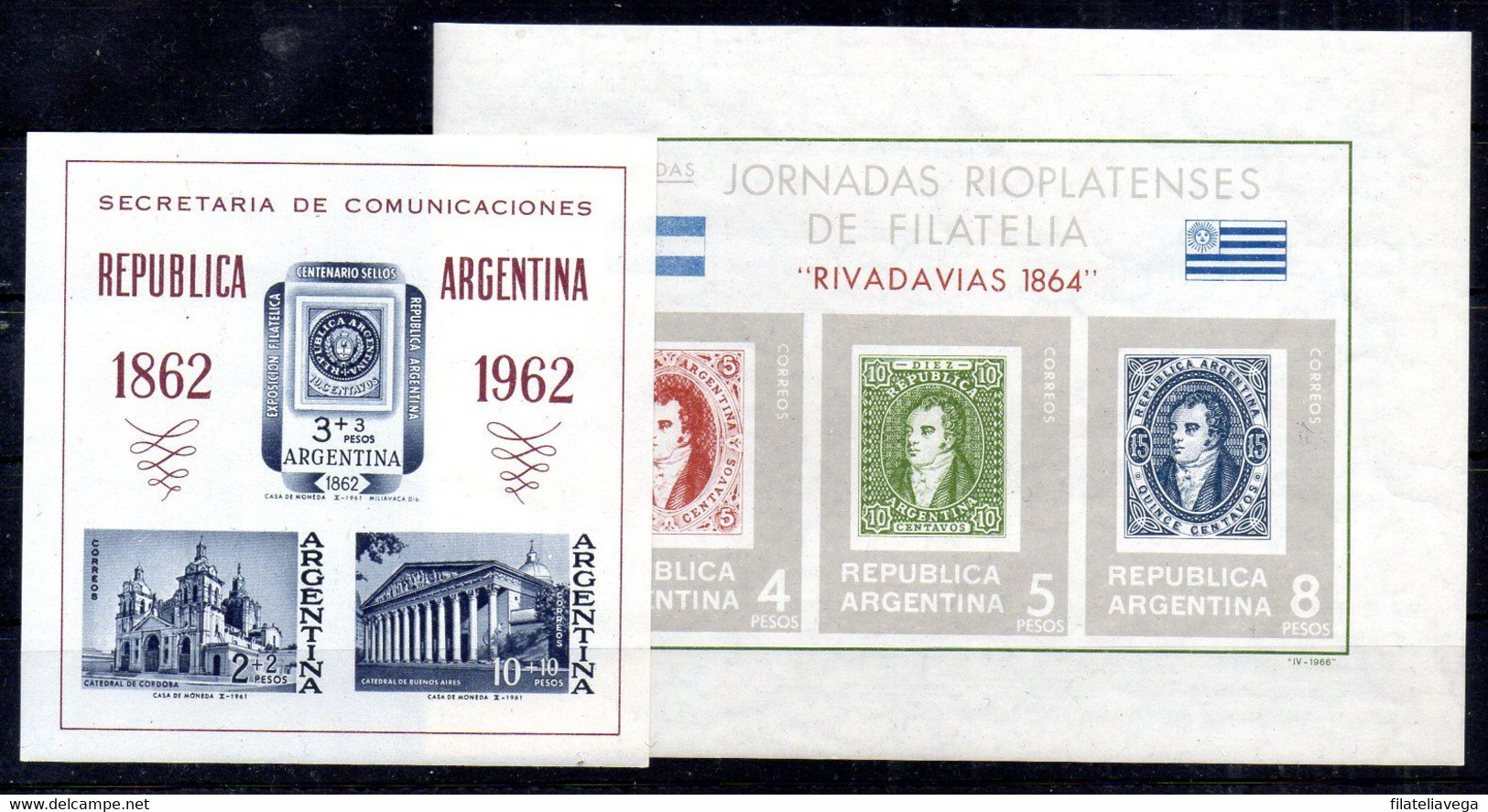 Argentina Hojas Bloque N ºYvert 14+15 ** - Blocks & Sheetlets