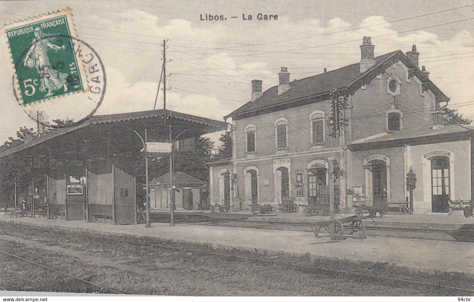 CPA (47)  LIBOS La Gare - Libos